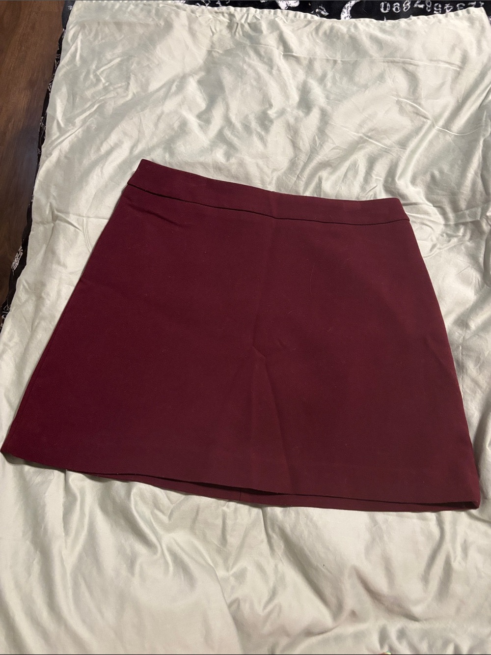 Express Wine Red Mini Skirt
